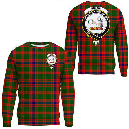 Skene Modern Tartan Crest Sweatshirt