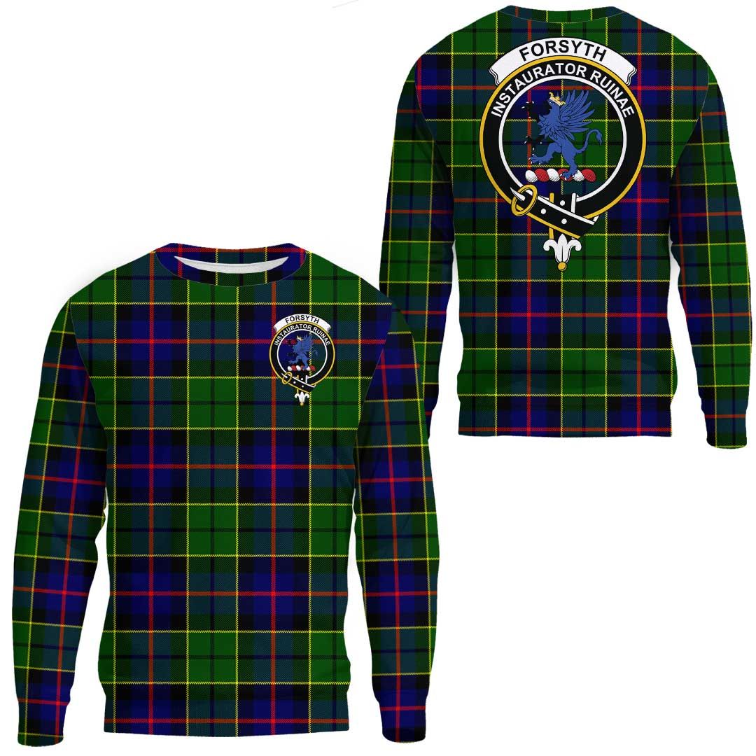 Forsyth Modern Tartan Crest Sweatshirt