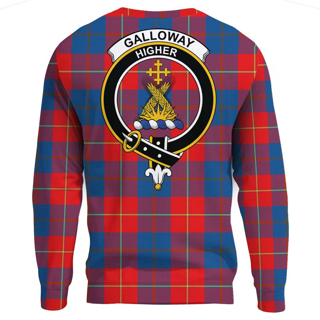 Galloway Red Tartan Crest Sweatshirt