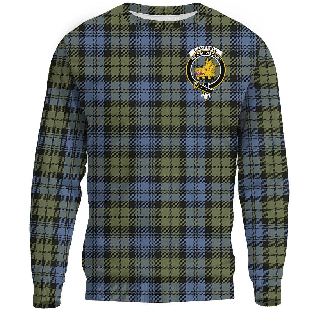 Campbell Faded Tartan Crest Sweatshirt