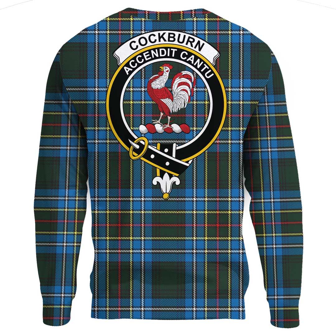 Cockburn Modern Tartan Crest Sweatshirt