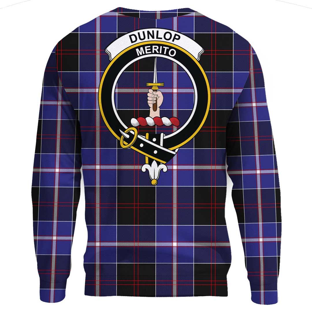 Dunlop Modern Tartan Crest Sweatshirt