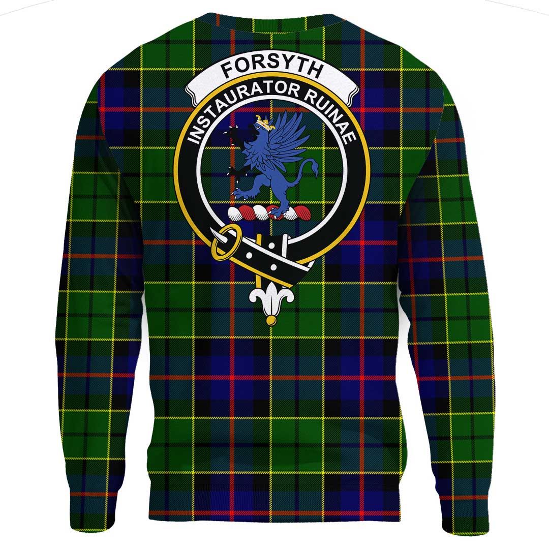 Forsyth Modern Tartan Crest Sweatshirt