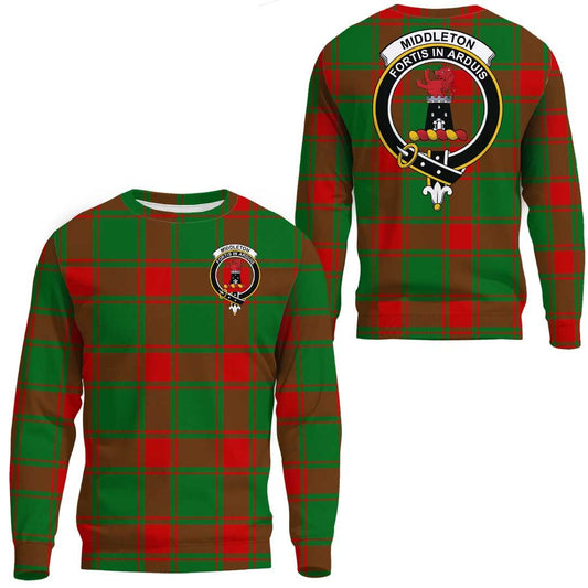 Middleton Modern Tartan Crest Sweatshirt