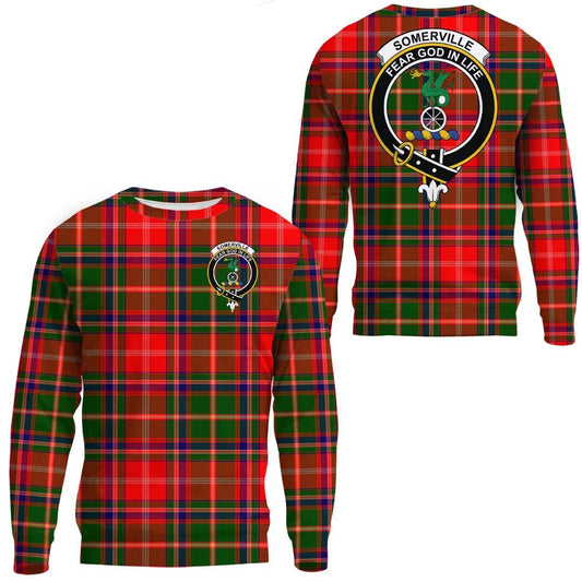 Somerville Modern Tartan Crest Sweatshirt