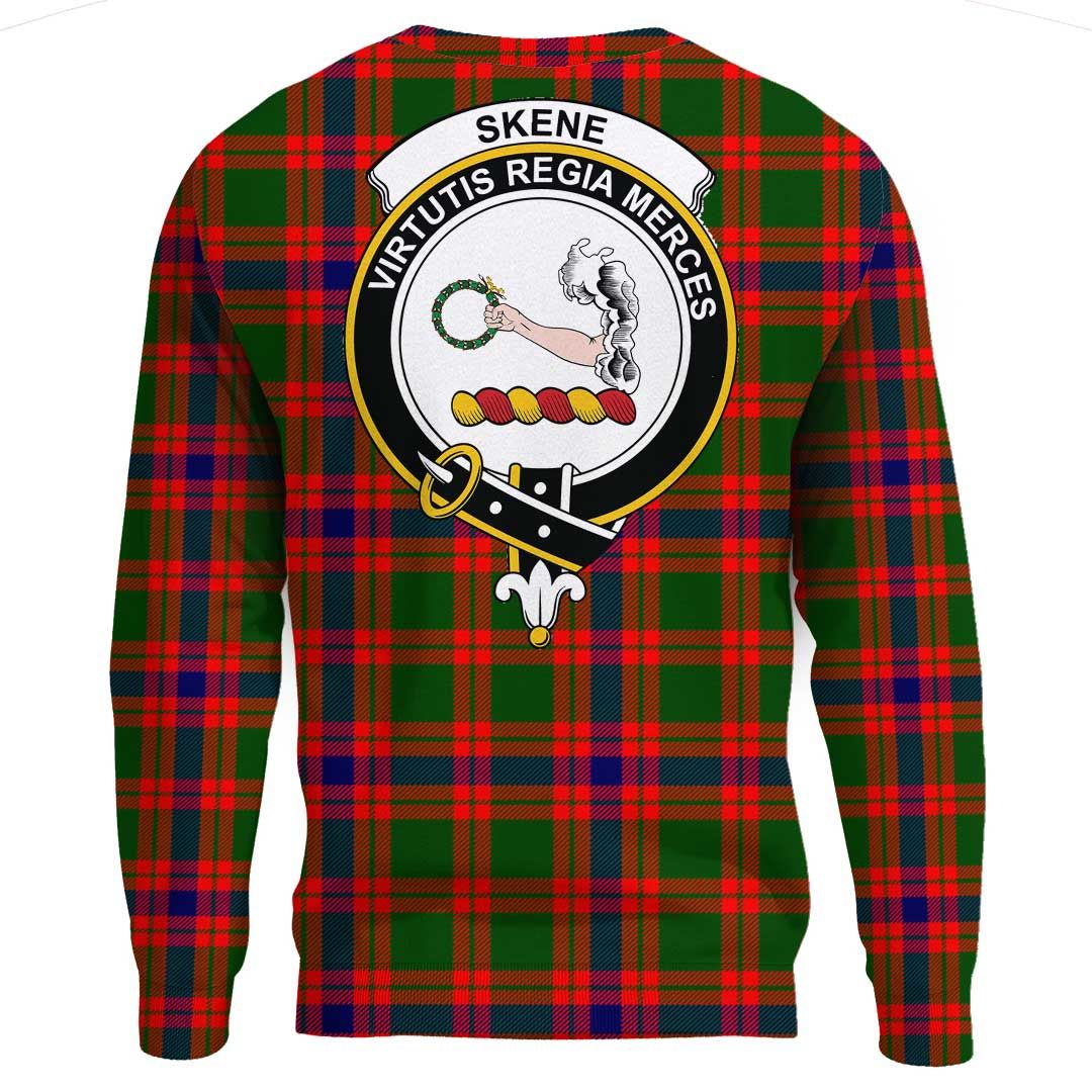 Skene Modern Tartan Crest Sweatshirt