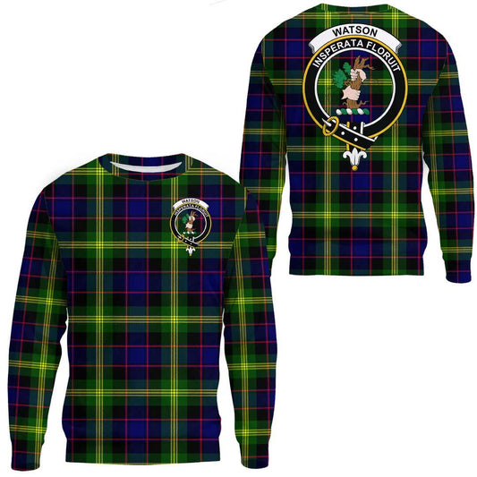 Watson Modern Tartan Crest Sweatshirt