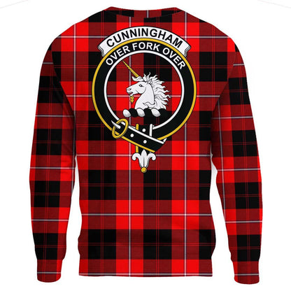 Cunningham Modern Tartan Crest Sweatshirt