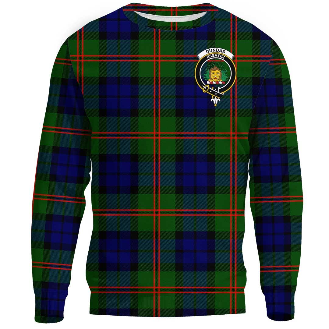 Dundas Modern Tartan Crest Sweatshirt