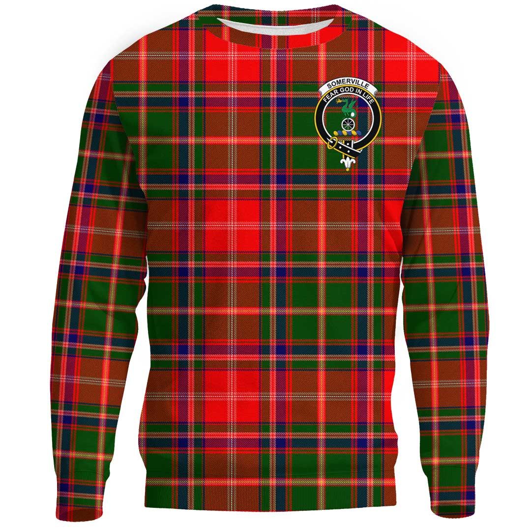 Somerville Modern Tartan Crest Sweatshirt