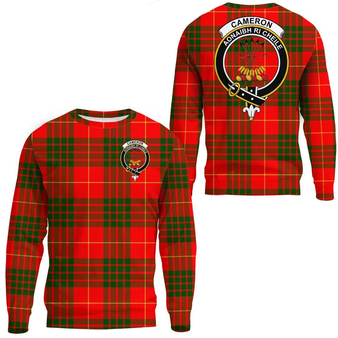 Cameron Modern Tartan Crest Sweatshirt