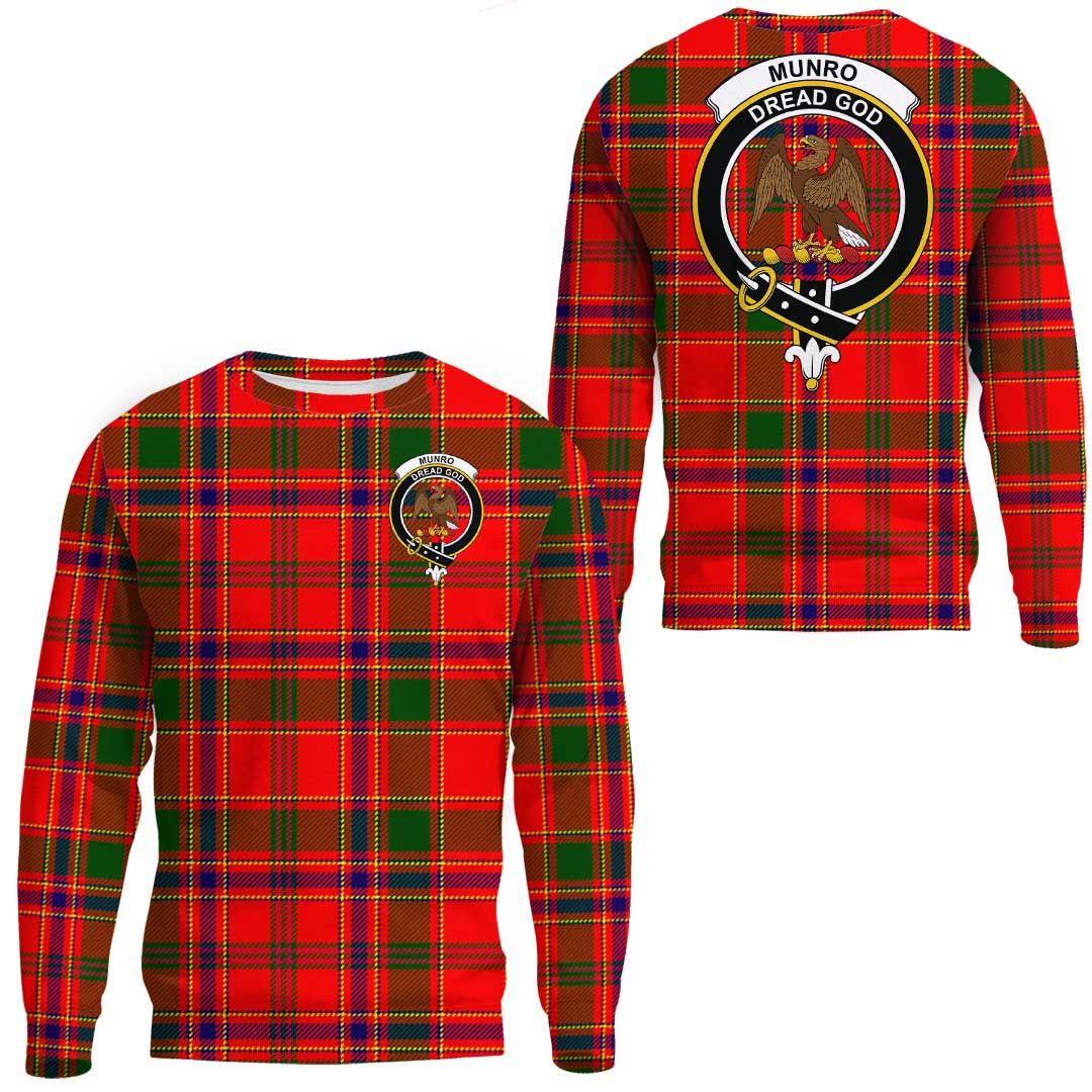 Munro Modern Tartan Crest Sweatshirt