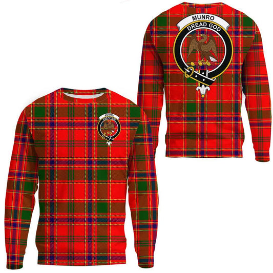 Munro Modern Tartan Crest Sweatshirt