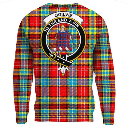 Ogilvie Hunting Ancient Tartan Crest Sweatshirt