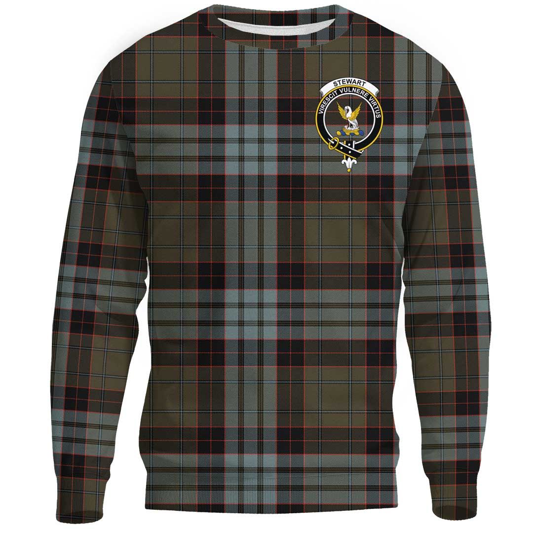 Stewart Old Weathered Tartan Crest Sweatshirt