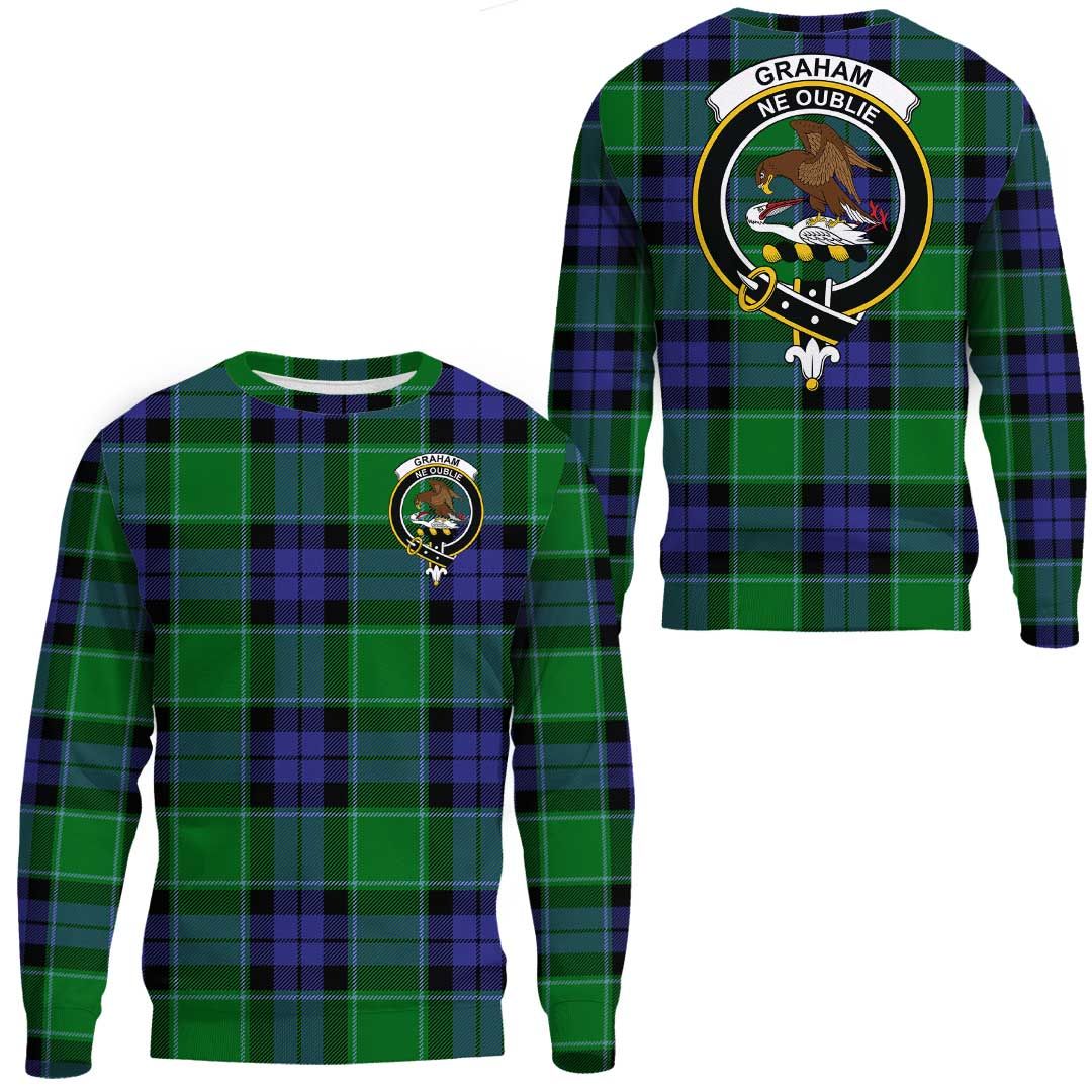 Graham of Menteith Modern Tartan Crest Sweatshirt