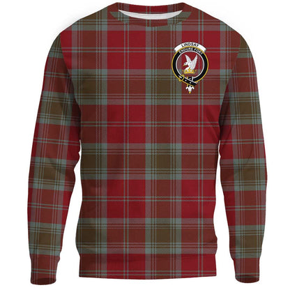 Lindsay Weathered Tartan Crest Sweatshirt