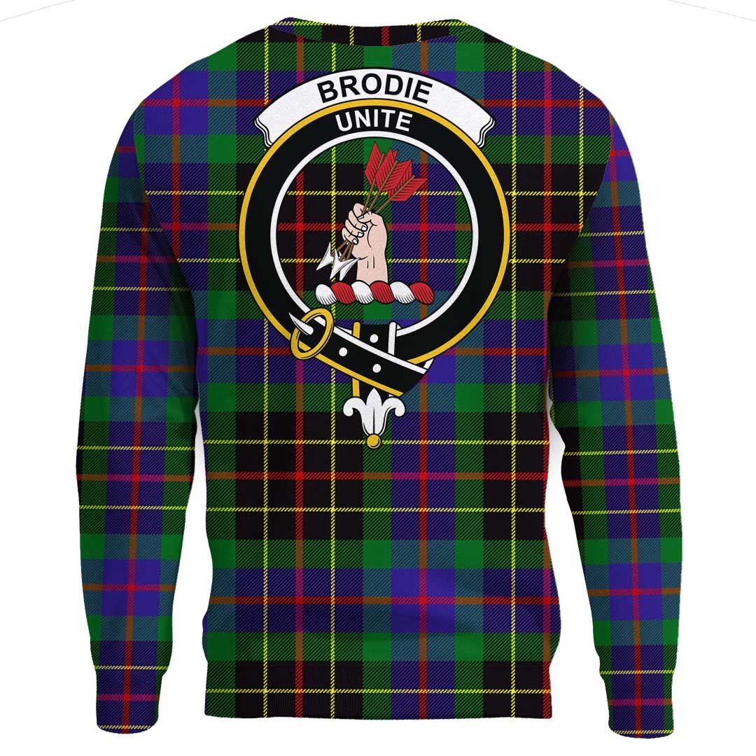 Brodie Hunting Modern Tartan Crest Sweatshirt