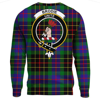 Brodie Hunting Modern Tartan Crest Sweatshirt