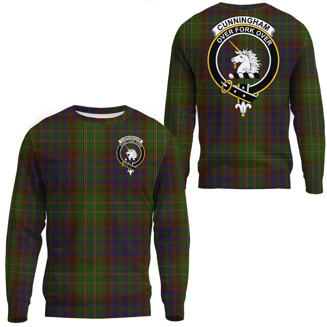 Cunningham Hunting Modern Tartan Crest Sweatshirt