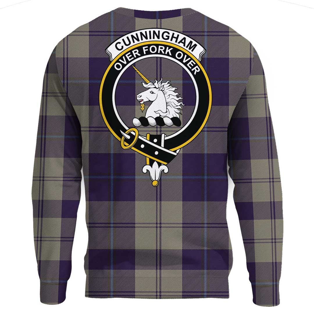 Cunningham Dress Blue Dancers Tartan Crest Sweatshirt