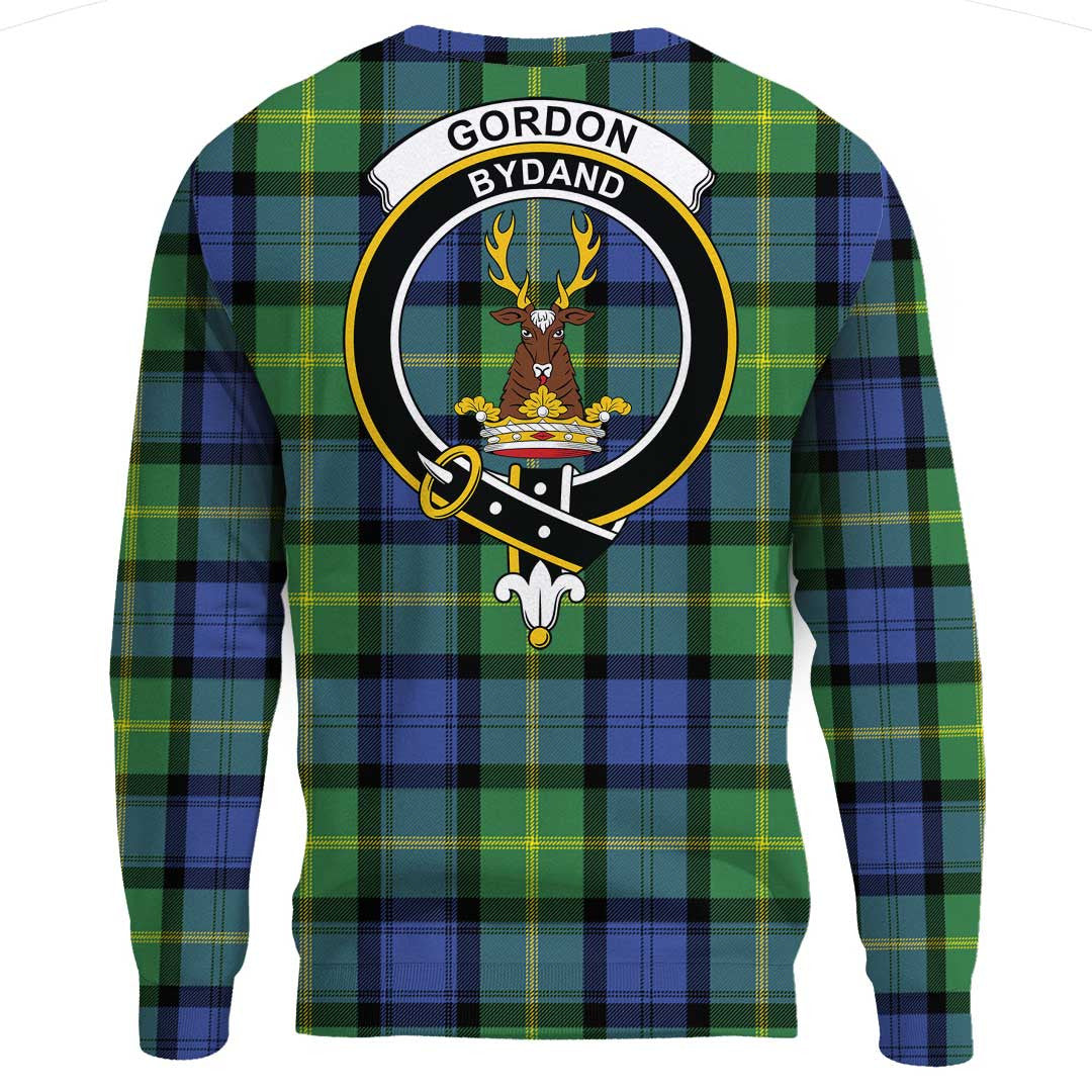 Gordon Old Ancient Tartan Crest Sweatshirt