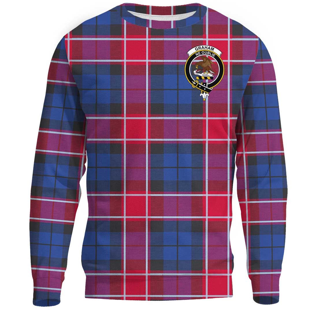 Graham of Menteith Red Tartan Crest Sweatshirt