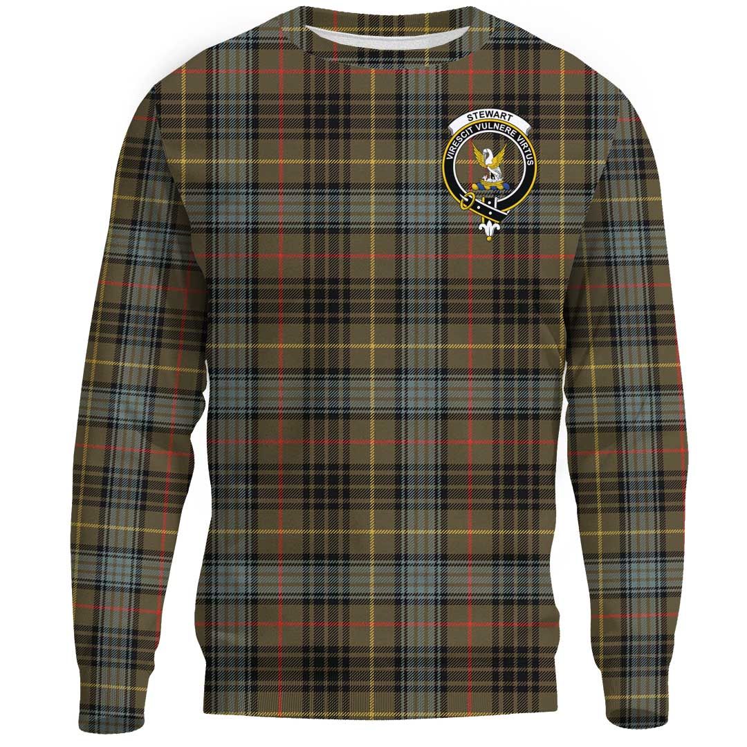 Stewart Hunting Weathered Tartan Crest Sweatshirt