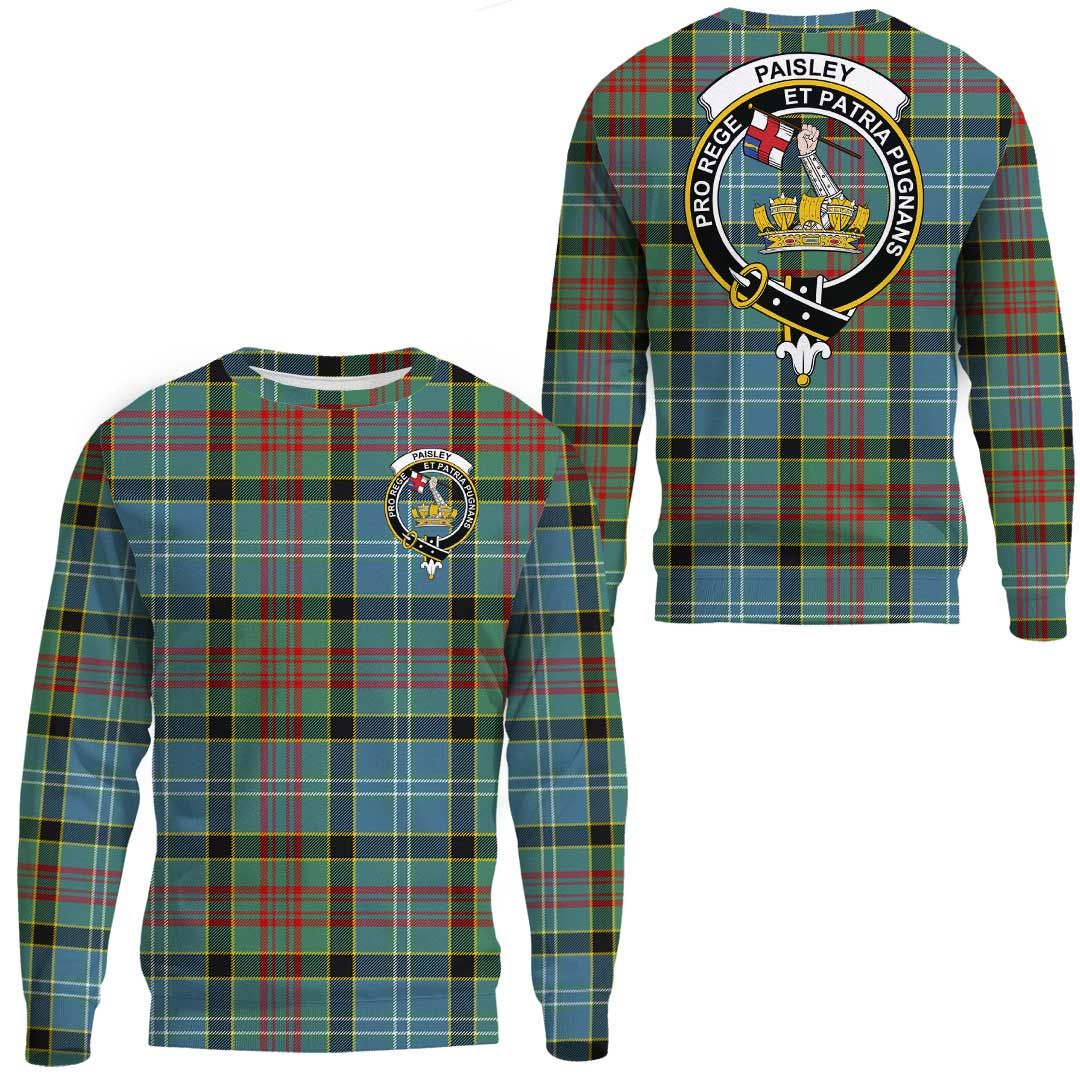 Paisley District Tartan Crest Sweatshirt