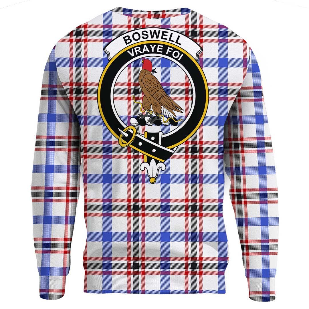 Boswell Modern Tartan Crest Sweatshirt
