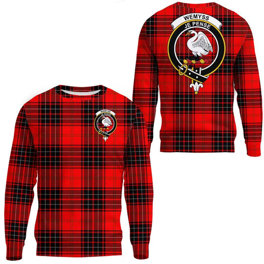 Wemyss Modern Tartan Crest Sweatshirt