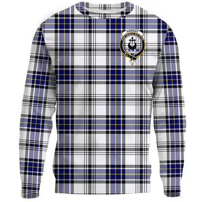 Hannay Modern Tartan Crest Sweatshirt