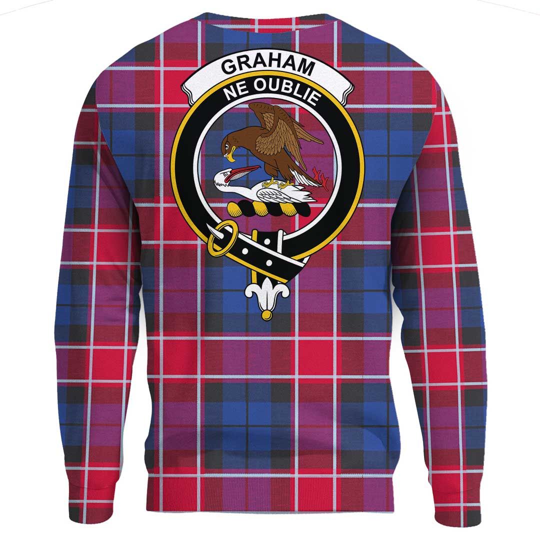 Graham of Menteith Red Tartan Crest Sweatshirt