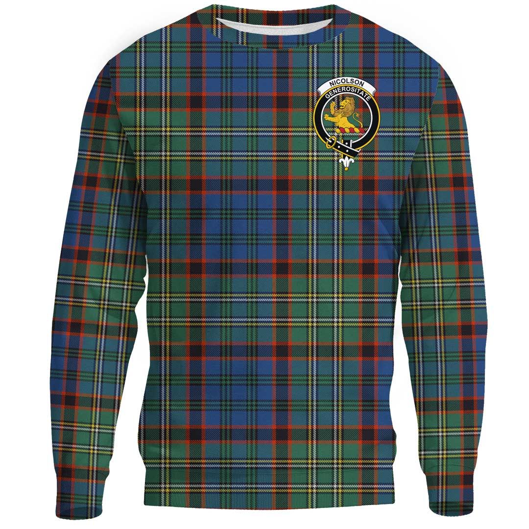 Nicolson Hunting Ancient Tartan Crest Sweatshirt