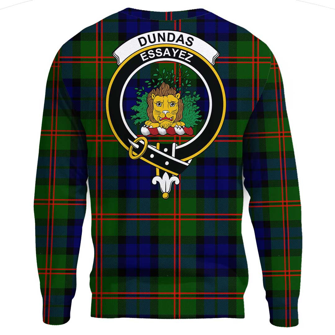 Dundas Modern Tartan Crest Sweatshirt