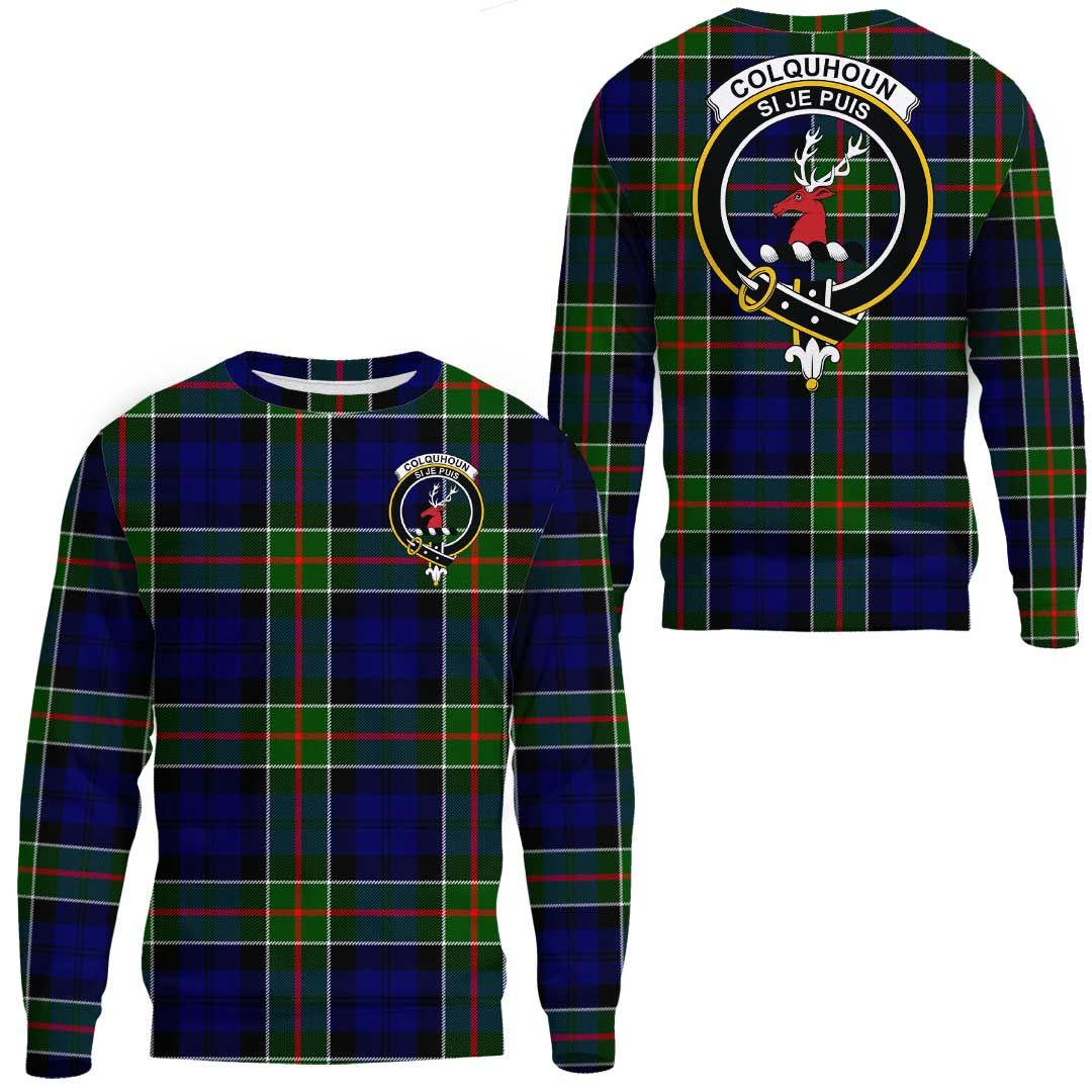 Colquhoun Modern Tartan Crest Sweatshirt