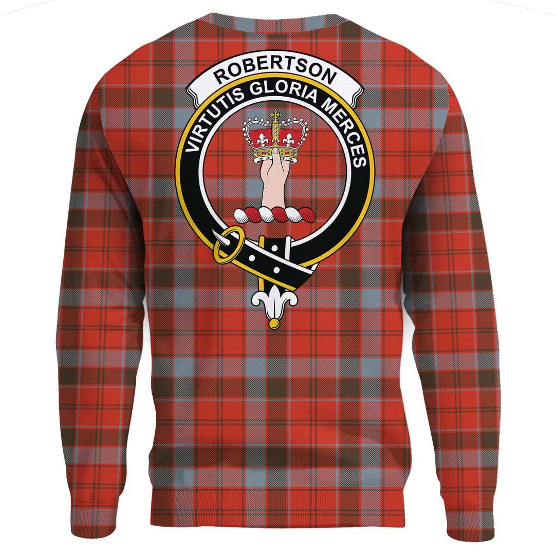 Robertson Weathered Tartan Crest Sweatshirt