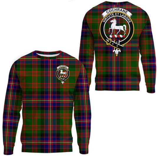 Cochrane Modern Tartan Crest Sweatshirt