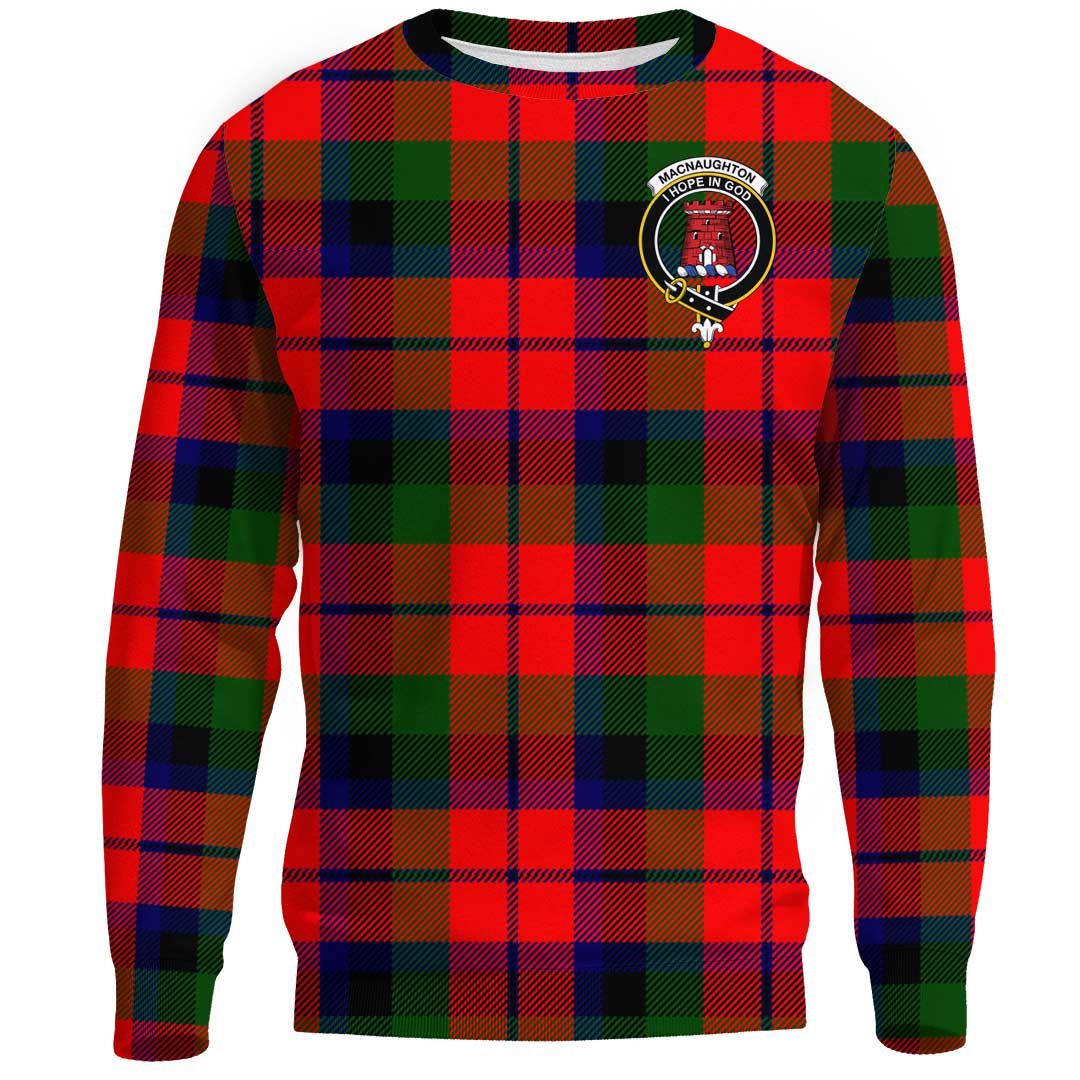 MacNaughton Modern Tartan Crest Sweatshirt