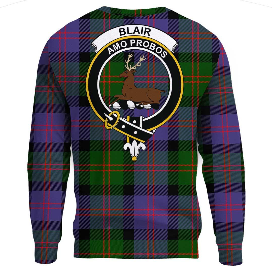 Blair Modern Tartan Crest Sweatshirt