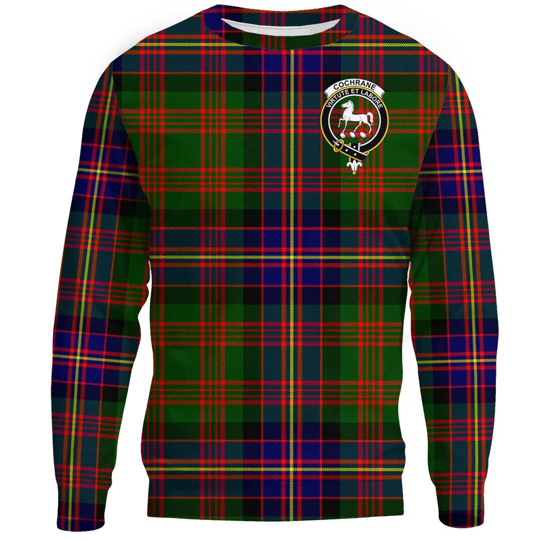 Cochrane Modern Tartan Crest Sweatshirt