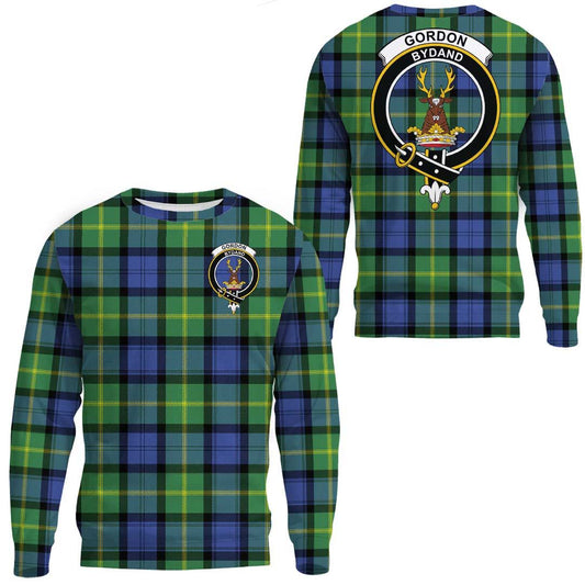 Gordon Old Ancient Tartan Crest Sweatshirt