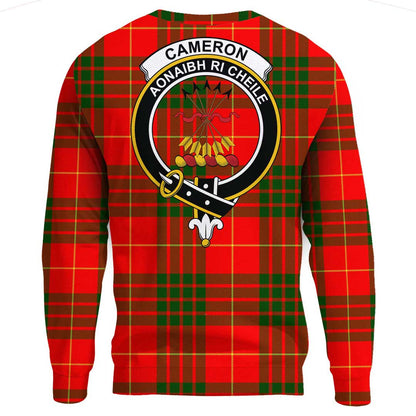 Cameron Modern Tartan Crest Sweatshirt