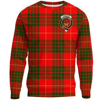 Cameron Modern Tartan Crest Sweatshirt