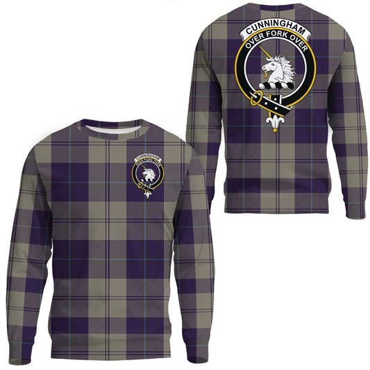 Cunningham Dress Blue Dancers Tartan Crest Sweatshirt