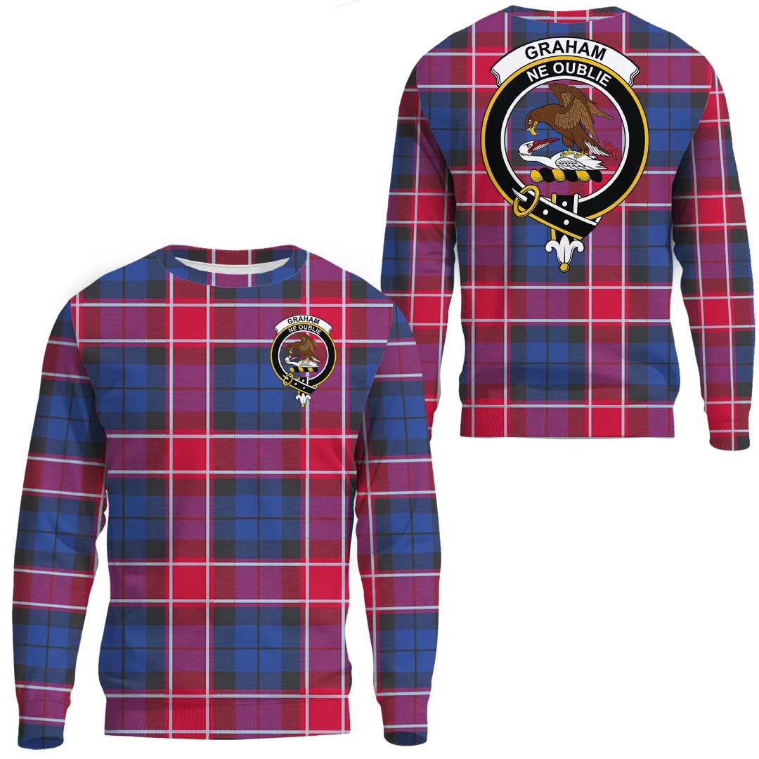 Graham of Menteith Red Tartan Crest Sweatshirt