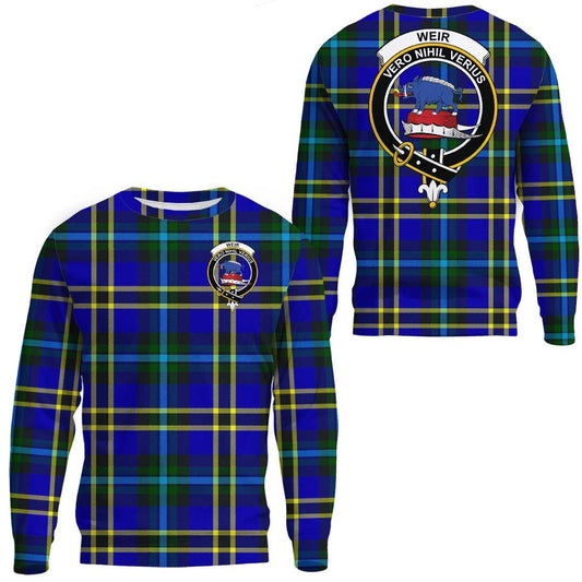 Weir Modern Tartan Crest Sweatshirt