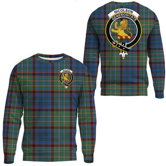 Nicolson Hunting Ancient Tartan Crest Sweatshirt