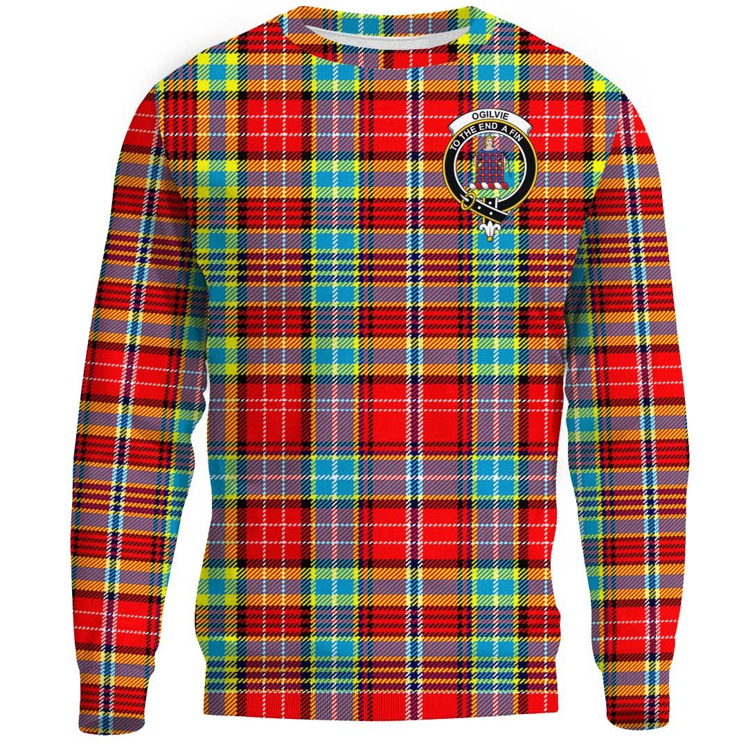 Ogilvie Hunting Ancient Tartan Crest Sweatshirt