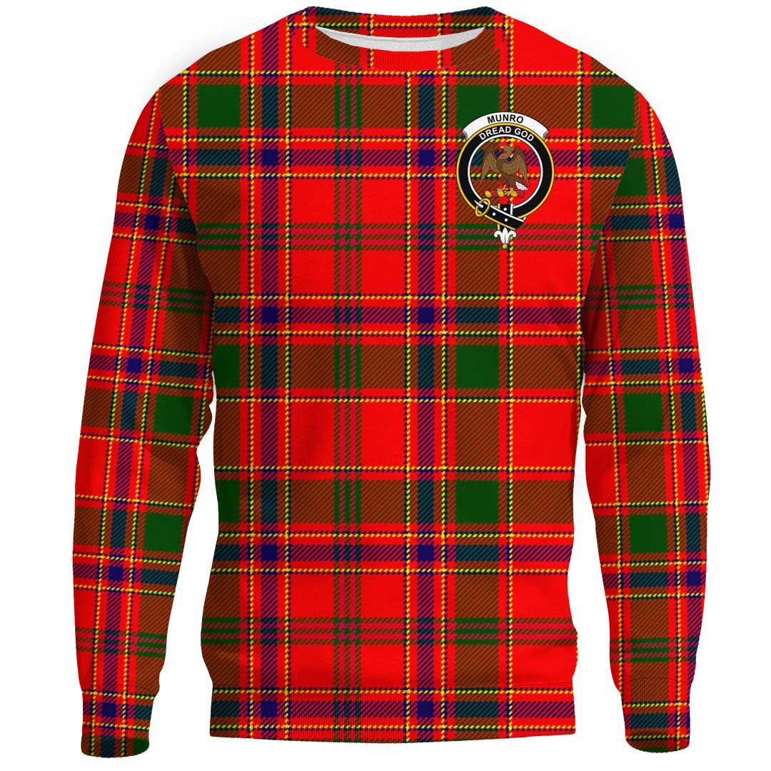 Munro Modern Tartan Crest Sweatshirt